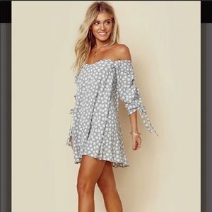Roe + May Hallie Off The Shoulder Mini Dress